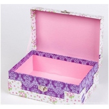 Caja de papel de joyería. Caja de maquillaje fina personalizada,